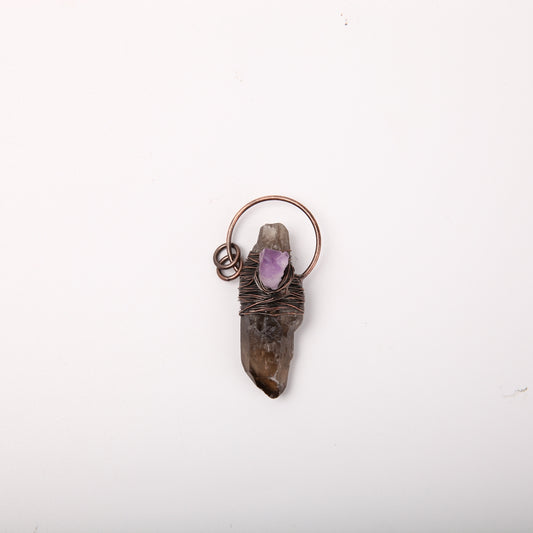 Amethyst Smoky Quartz Pendant Bulk Wholesale