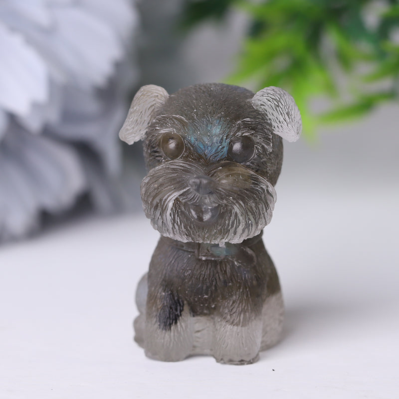 Wholesale Resin Crystal Schnauzer Dog