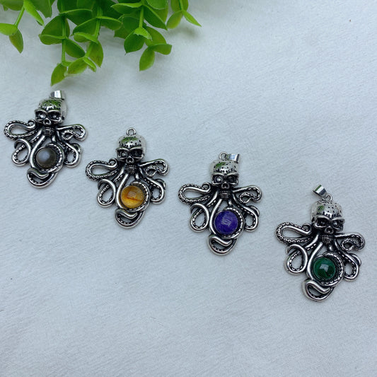 Mixed Crystal Squid Pendant Crystal Healing Bulk Wholesale