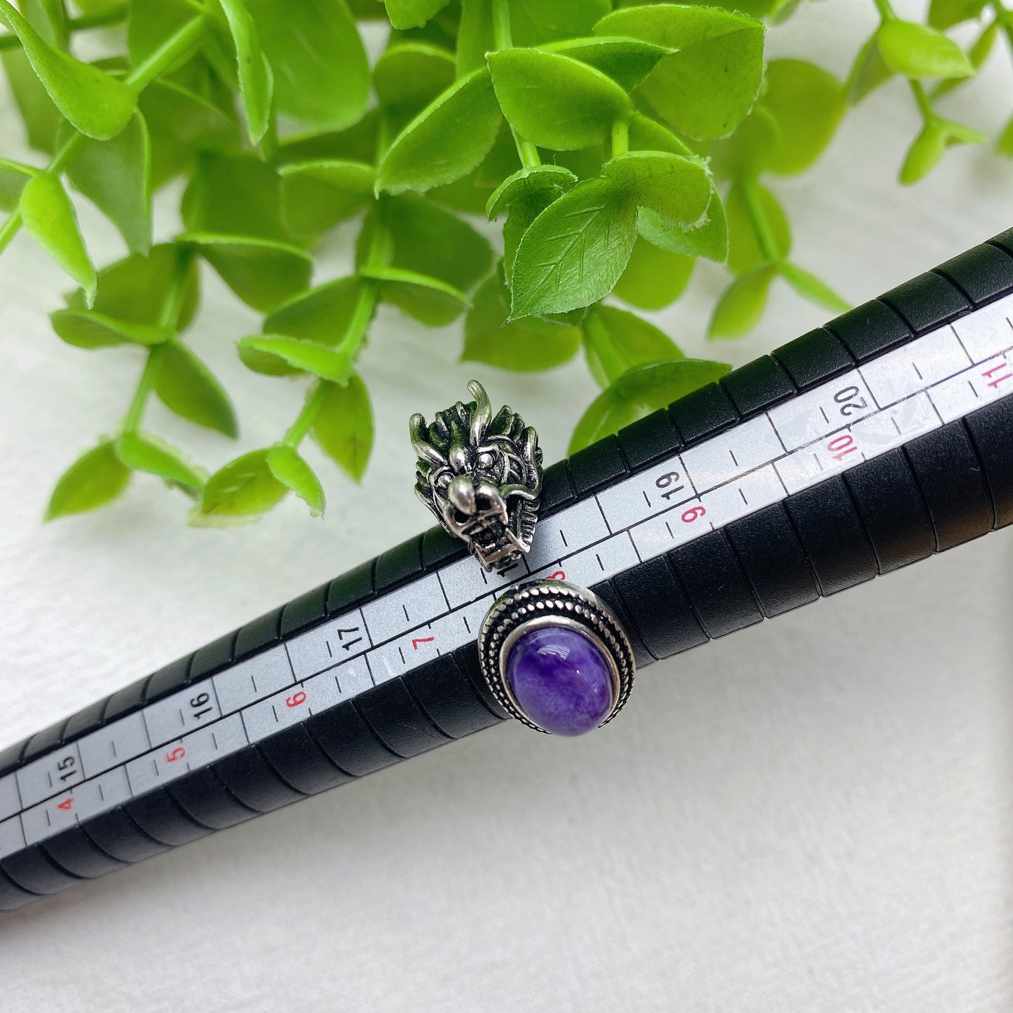 Mixed Crystal Adjustable Dragon Design Ring Crystal Healing Bulk Wholesale