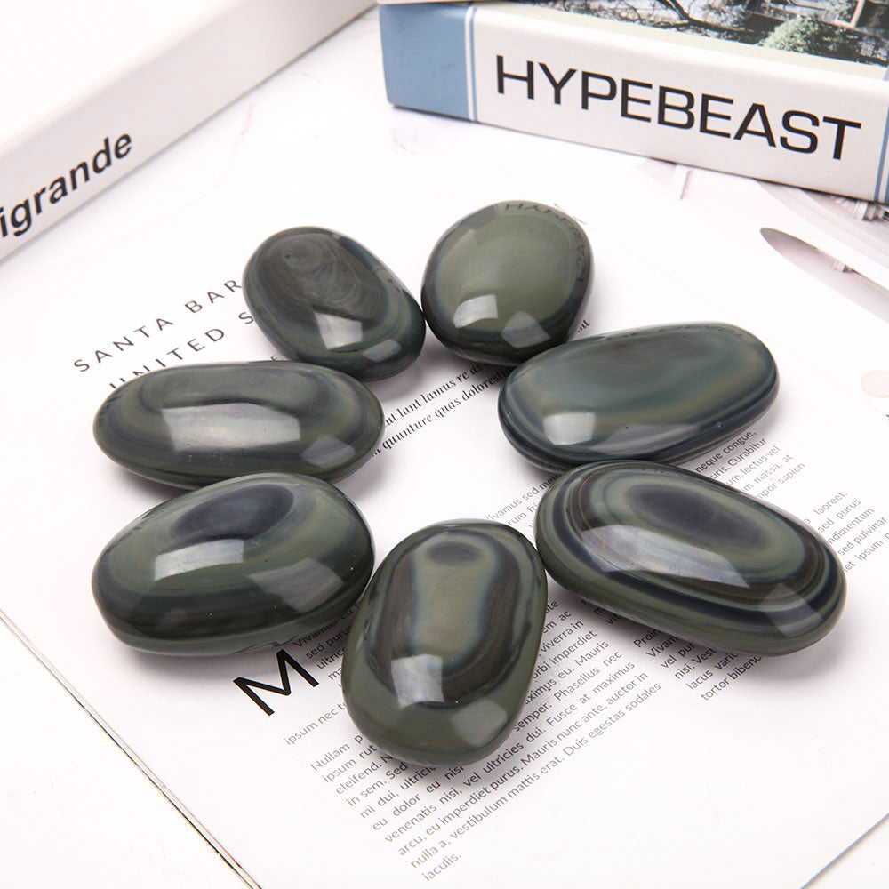 Rainbow Obsidian Palm Stone 1pc