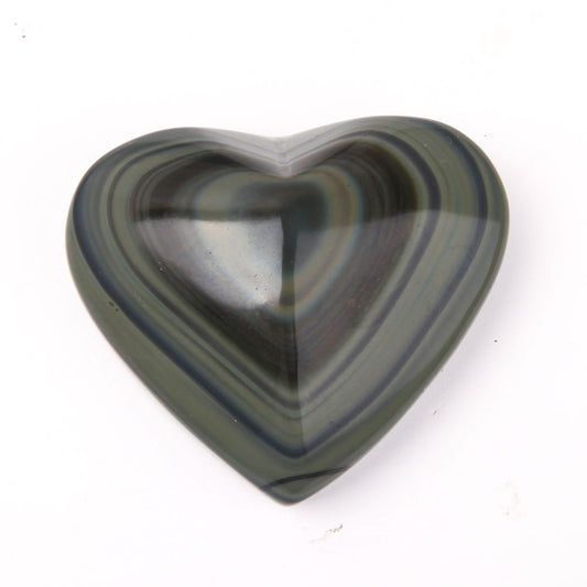Rainbow Obsidian Heart Shape Stone 1pc