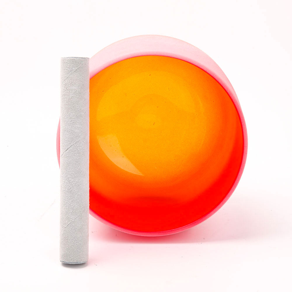 Large Aura Quartz Angel Crystal Singing Bowl