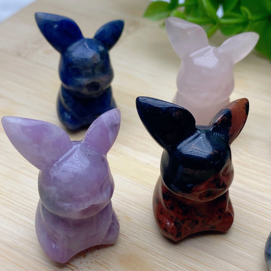 1.3" Mixed Crystal Pikachu Carvings Crystal Healing Bulk Wholesale