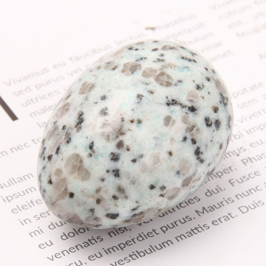2" Kiwi Jasper Egg Palm Stone