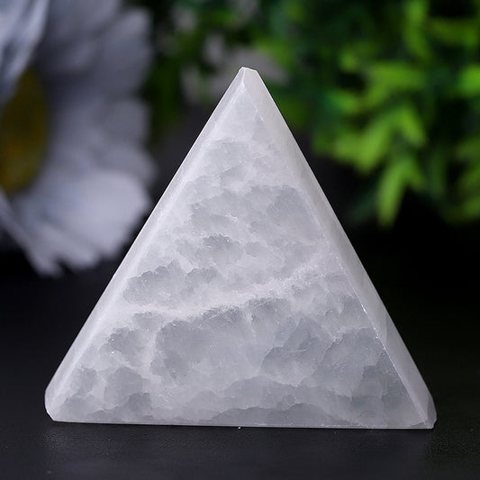 2" Triangle Selenite Slab Crystal Charging Plate