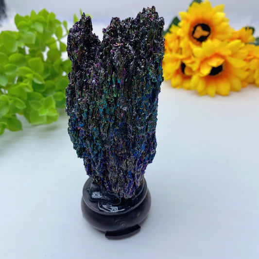 5.0" Rainbow Sillicon Carbide Free Form Crystal Healing Bulk Wholesale