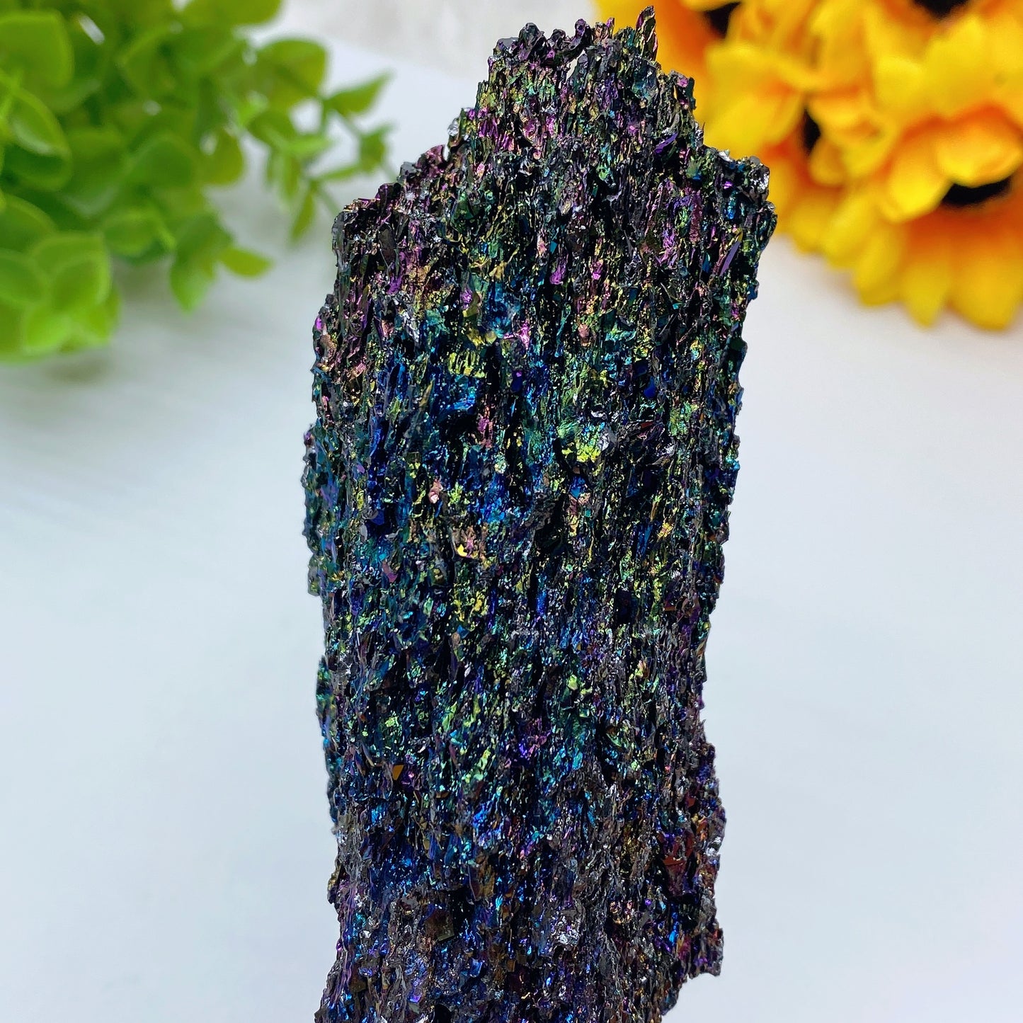5.0" Rainbow Sillicon Carbide Free Form Crystal Healing Bulk Wholesale