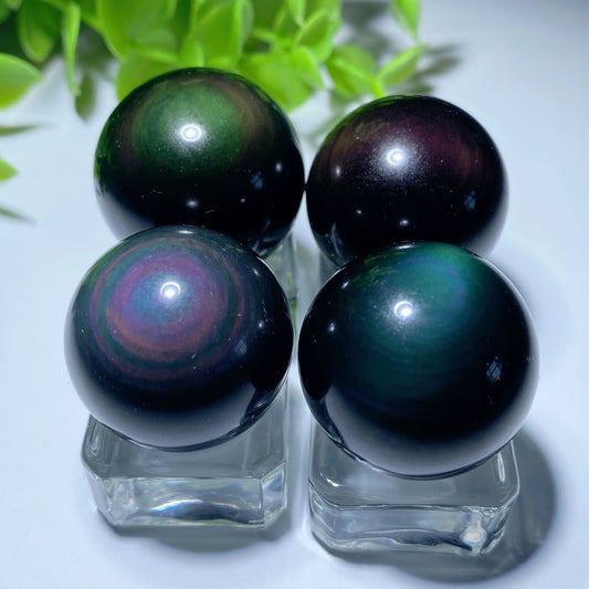 25-30mm Rainbow Obsidian Sphere Crystal Healing Bulk Wholesale