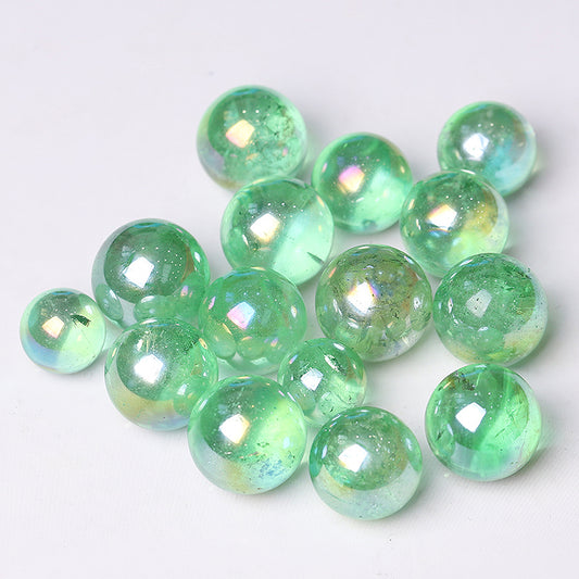 0.25kg Aura Green Angel Crystal Sphere