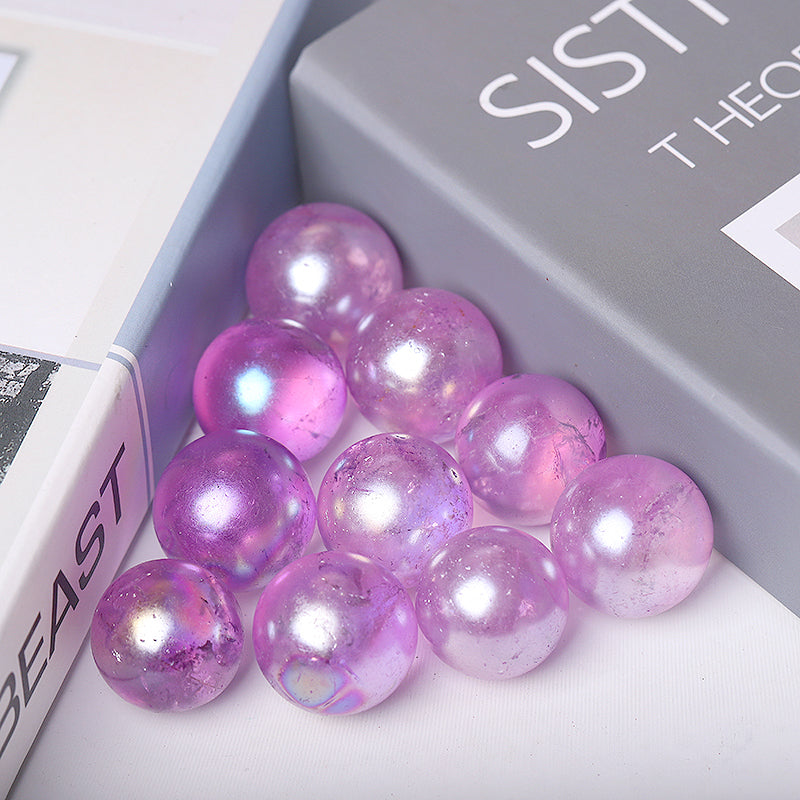 0.25kg Aura Purple Angel Crystal Sphere