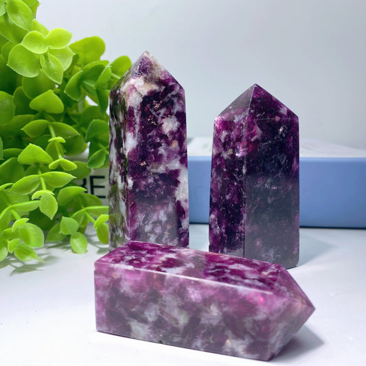 2.0"-4.0" Purple Mica Points Crystal Healing Bulk Wholesale
