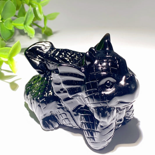 3.0" Mixed Crystal Dragon Carvings Crystal Healing Bulk Wholesale
