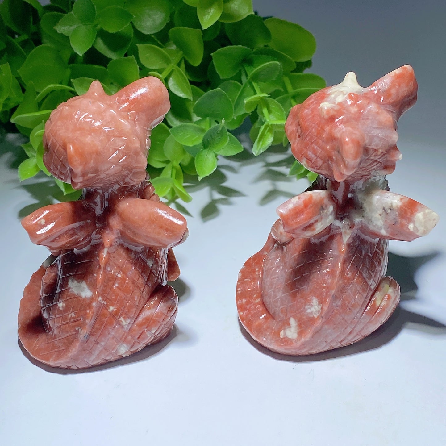 3.0" Jade Dragon Carving Crystal Healing Bulk Wholesale