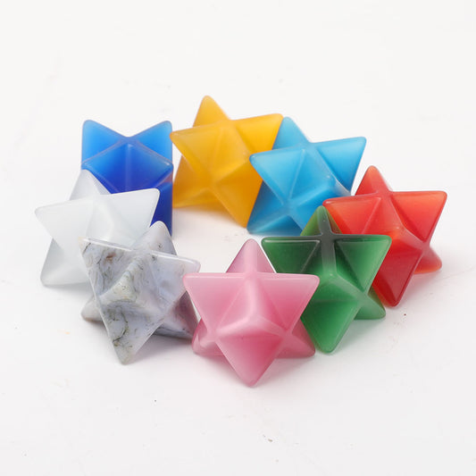 1" Cat Eye Merkaba Star