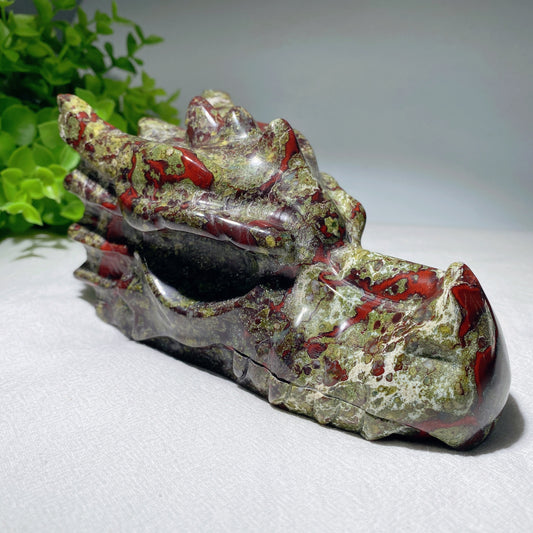 6.0" Dragon Blood Dragon Head Carving Crystal Healing Bulk Wholesale