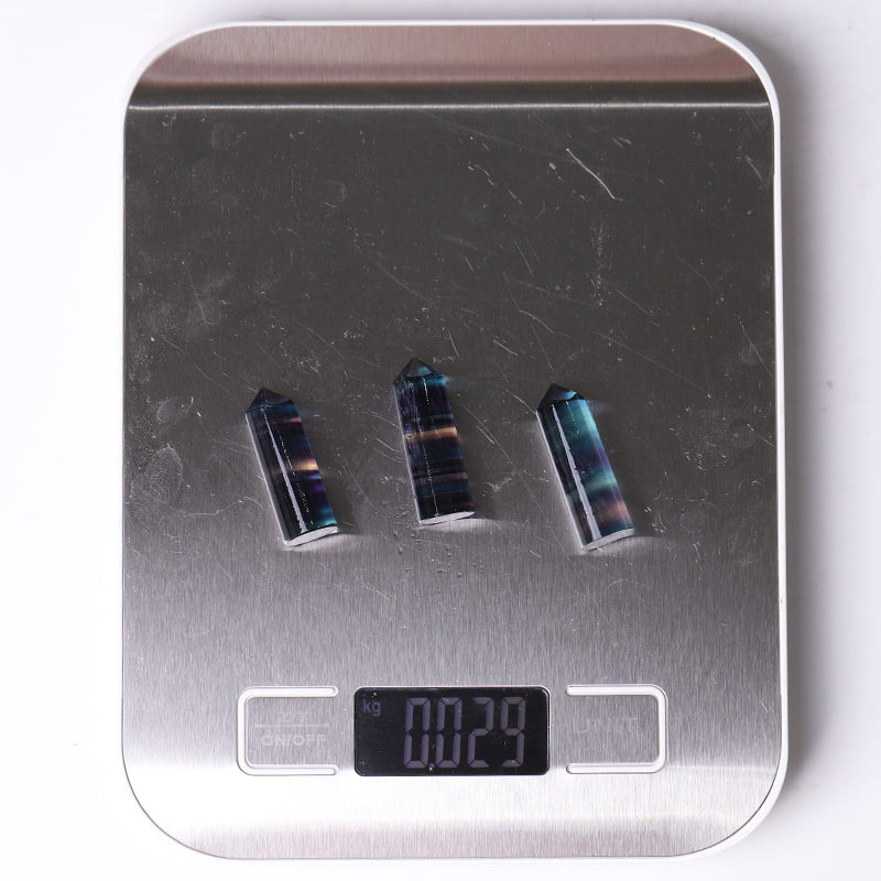 High Quality Rainbow Fluorite Crystal Round Points