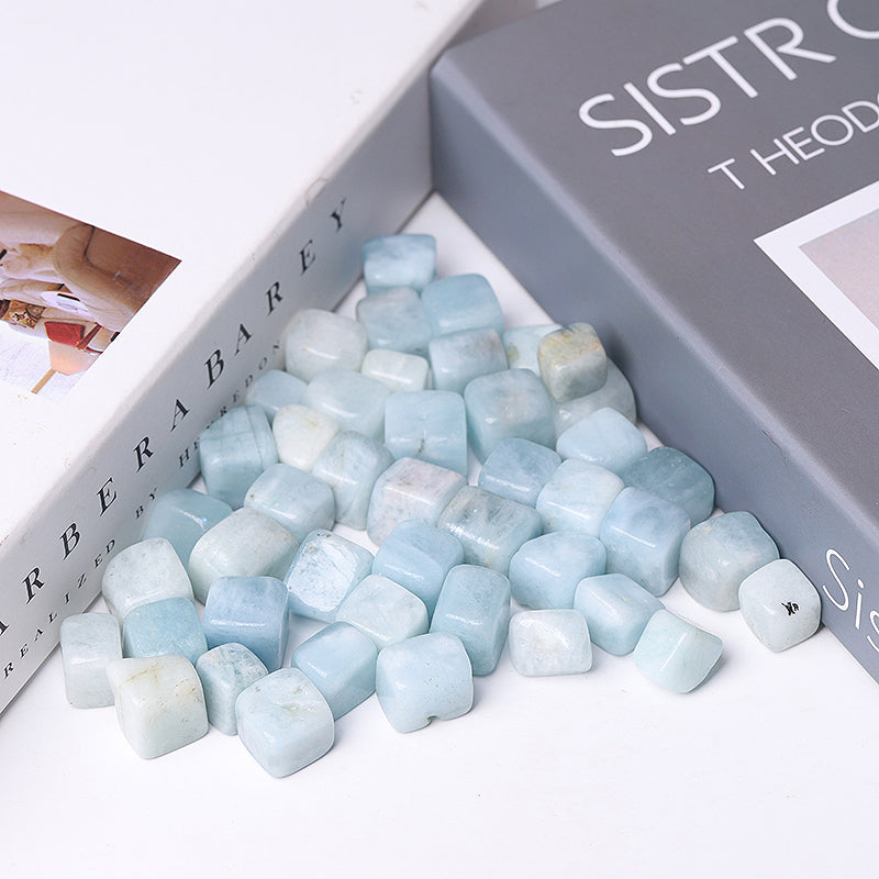 0.5KG Aquamarine Cubes Bag Crystal Healing Bulk Wholesale