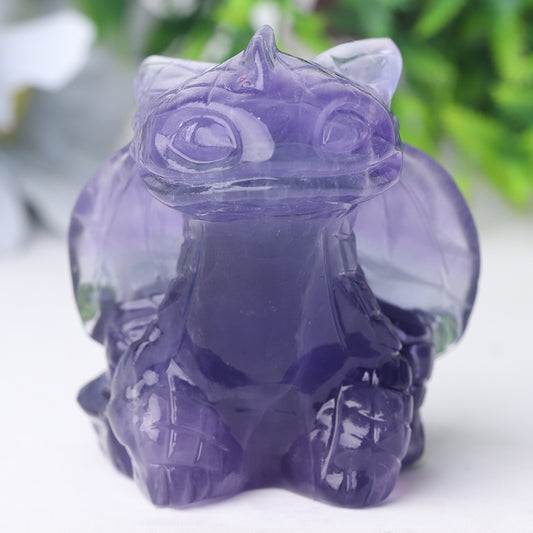 2.5" Fluorite Toothless Crystal Carvings