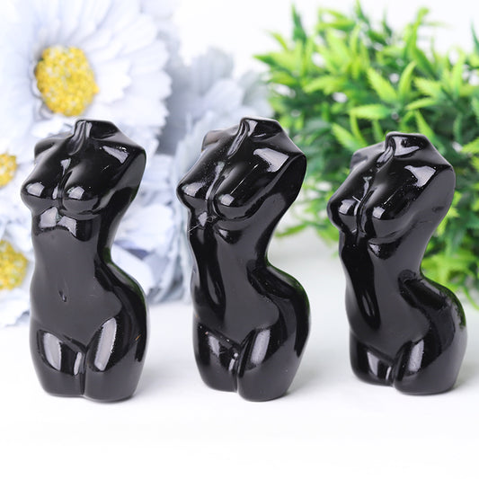 3" Black Obsidian Model Carving Crystal Healing Bulk Wholesale