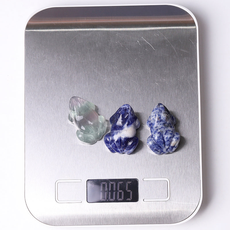 1.5" Frog Crystal Carvings