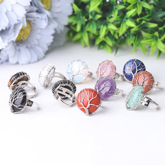 Tree of Life Crystal Rrings
