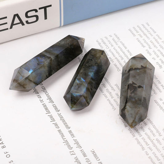 Set of 3 Labradorite Double Terminated Points