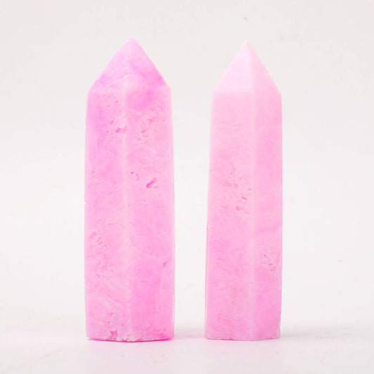 Set of 2 Pink Aragonite Points