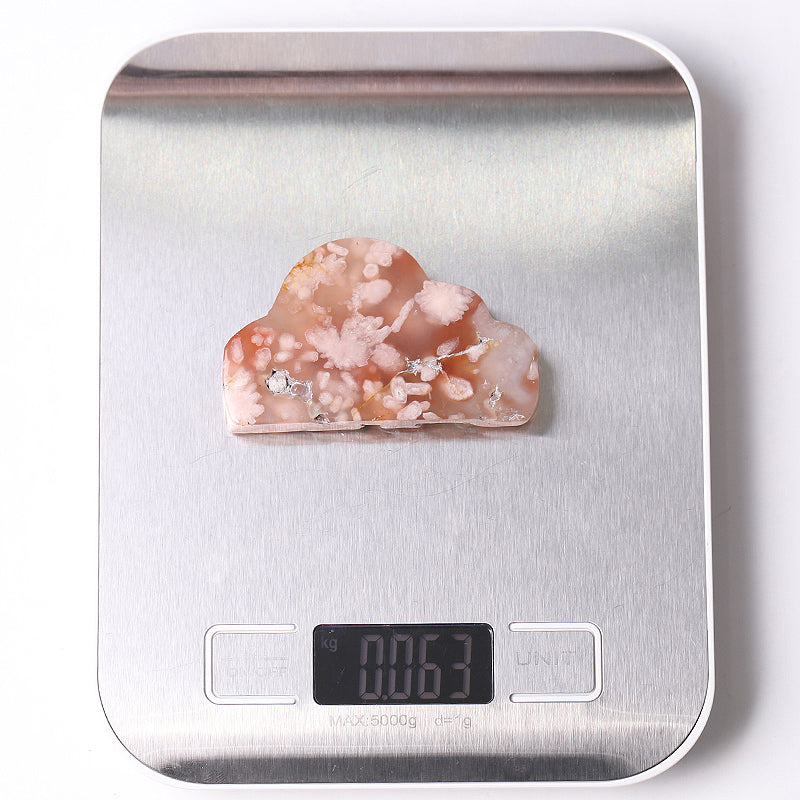 2.65" Flower Agate Cloud Crystal Carvings