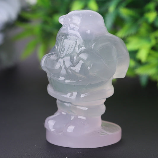 2.4" Fluorite Santa Claus Crystal Carvings