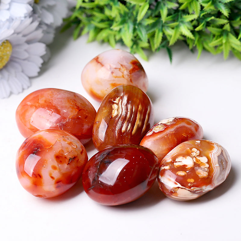1.2"-3.0" Carnelian Palm Stone
