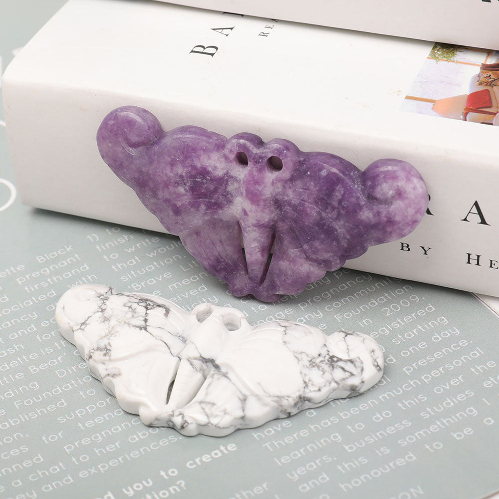 Howlite Butterfly Shape Pendant