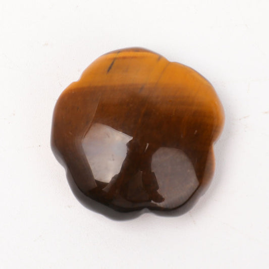 Undrilled Tiger Eye Rose Shape Pendants