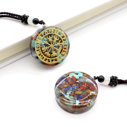 Mixed Gemstone Crystal 7 Chakra Healing Necklace