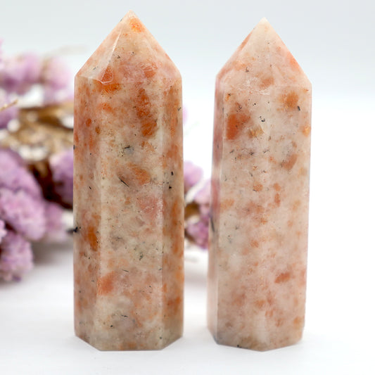 Natural Strawberry Quartz Points Reiki Gemstone Wands
