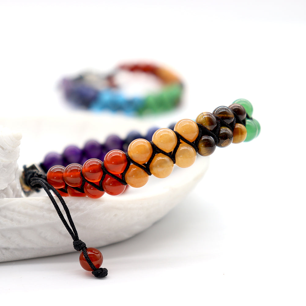 7 Chakras Healing Crystals Bracelet