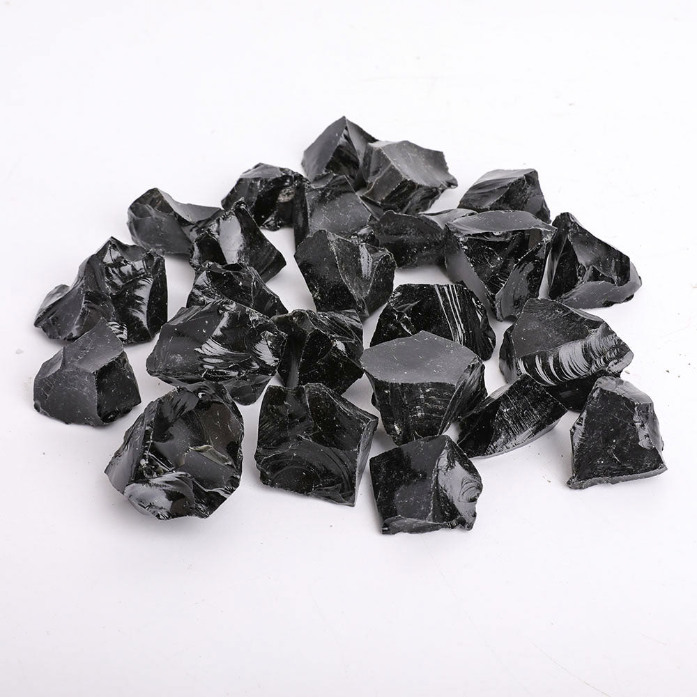 1kg Black Obsidian Raw Stone