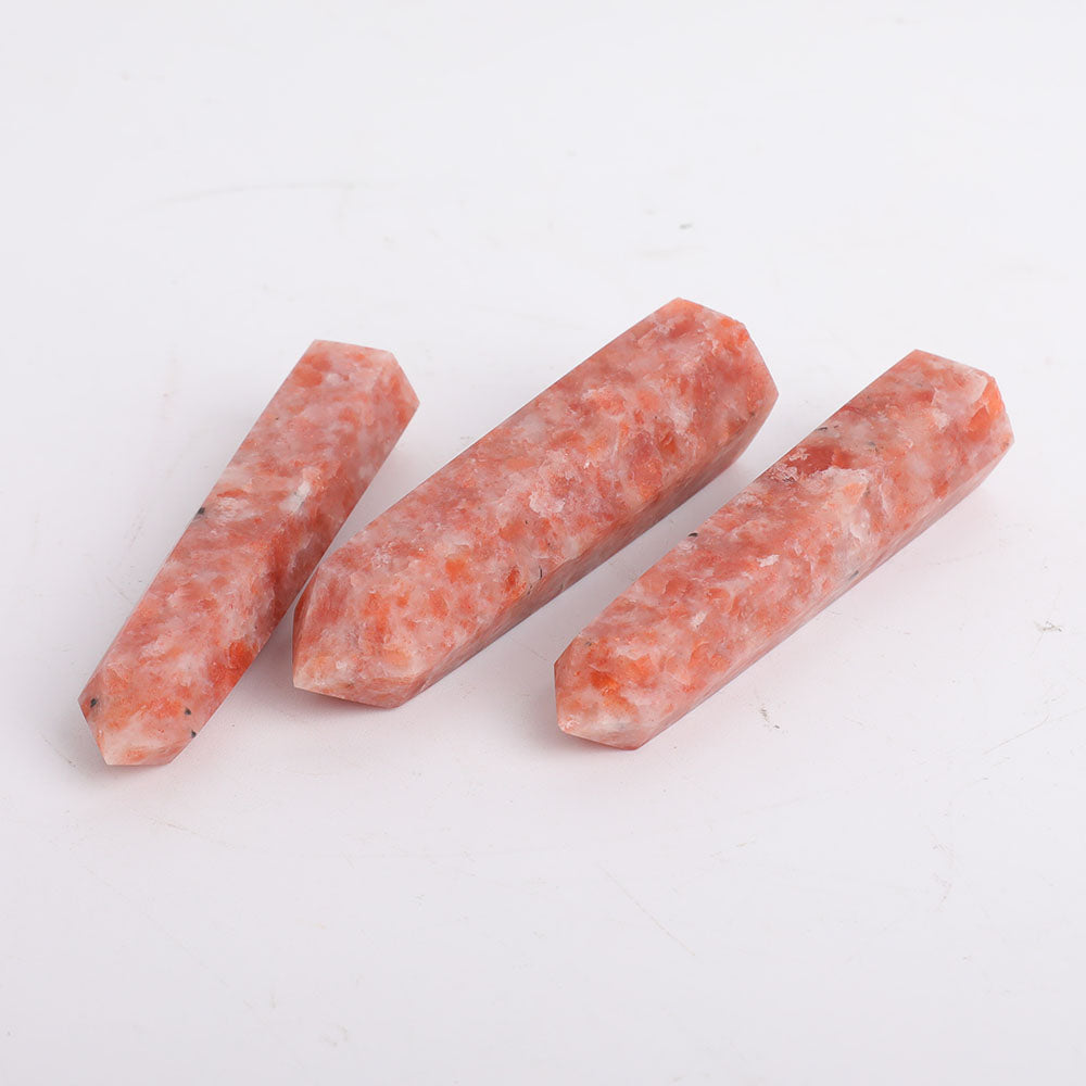 Set of 3 Gold Strawberry Quartz Points