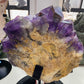 42cm Large Unique Amethyst Cluster Specimen with Stand