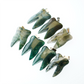 1.2" Mixed Crystal Tooth Shape Pendant Bulk Wholesale