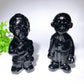 5.4" Black Obsidian Killer Carvings Bulk Wholesale