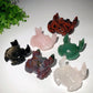 2.7"-4.0" Mixed Crystal Crab Carvings Bulk Wholesale