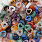 10mm Mixed Crystal Drilled Squre Heart Shape for Jewelry DIY