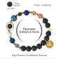 8mm Mixed Crystal Eight Planets Constellation Bracelet