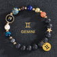 8mm Mixed Crystal Eight Planets Constellation Bracelet