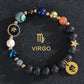 8mm Mixed Crystal Eight Planets Constellation Bracelet