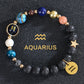 8mm Mixed Crystal Eight Planets Constellation Bracelet