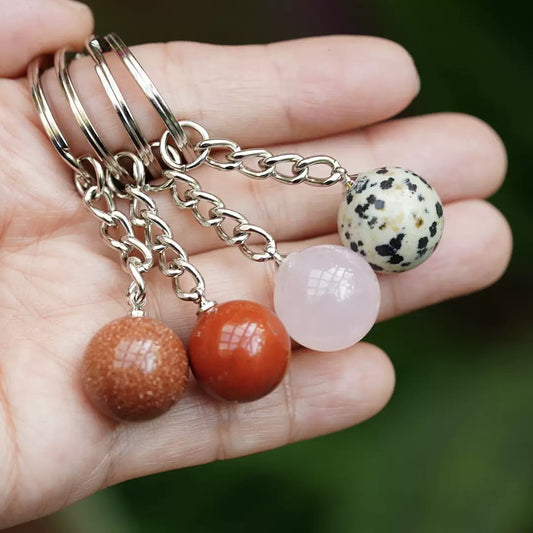 Crystal Sphere Key Chain Crystal Healing Bulk Wholesale