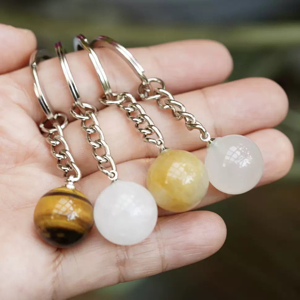 Crystal Sphere Key Chain Crystal Healing Bulk Wholesale