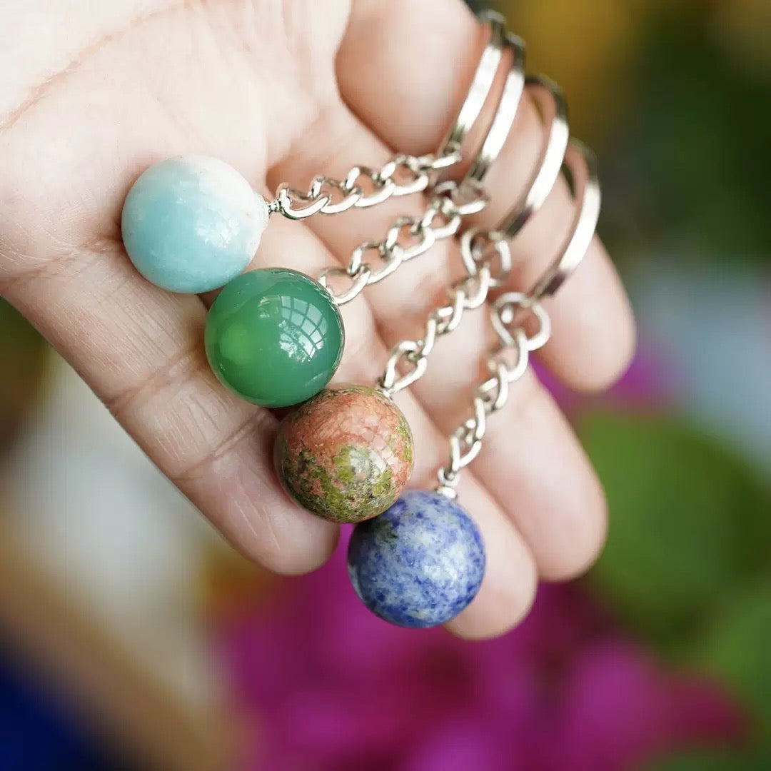 Crystal Sphere Key Chain Crystal Healing Bulk Wholesale